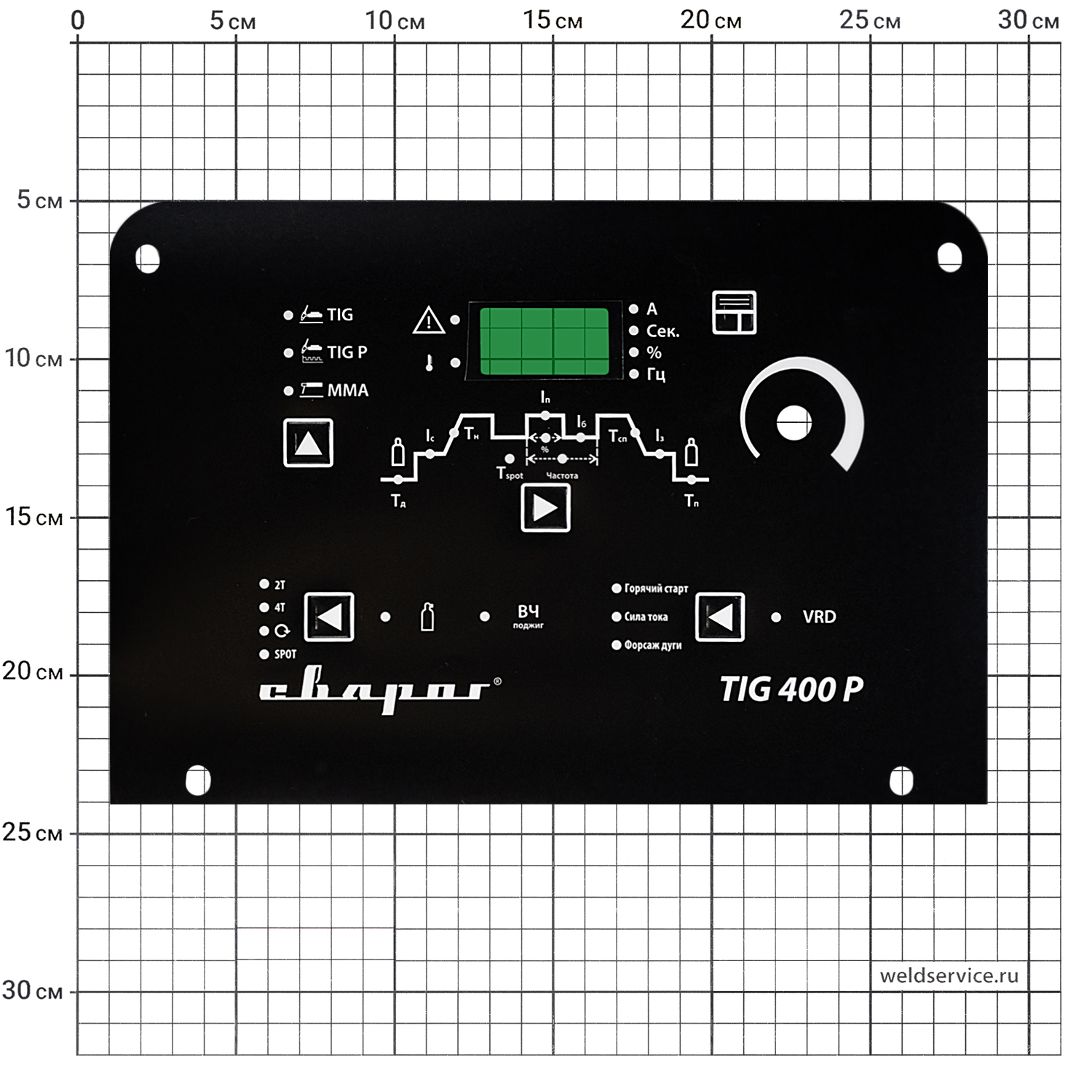 Накладка на лицевую панель TIG400P(W322)