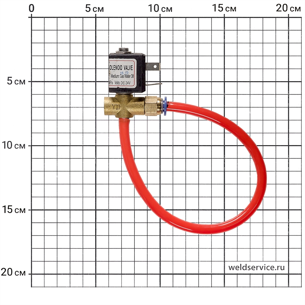 Электромагнитный клапан VZ-2.2 DC24V TIG 180 DSP (W206)  L=300mm 