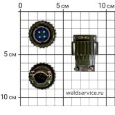 Разъём 4 pin кабельный папа (SpoolGun N280, J92, J93)