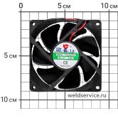 Вентилятор DC 24В 80х80х25 0.28A (200 мм) YTD248025S0H